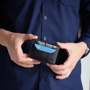 Męski portfel skórzany Mini na karty
