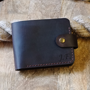 Męski portfel z grawerem personalizowany handmade