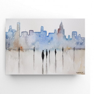 Miasto 4-akwarela formatu A5