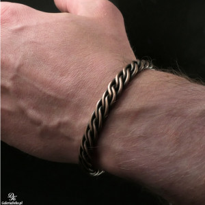 Miedziany splot wikinga – bransoletka