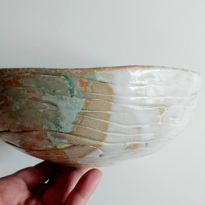 Miętowo-waniliowa ceramiczna miska