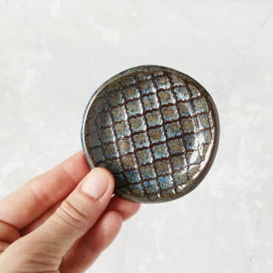 Mini miseczka na drobiazgi niebiesko-brązowa