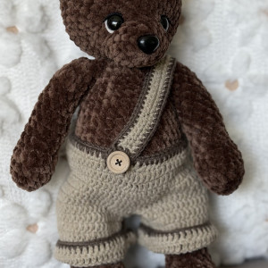 Miś Hugo ręcznie robiony.