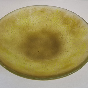 Misa szklana artystyczna 27cm x 6,5 cm