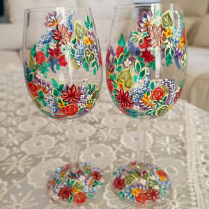 Młoda Para! Kieliszki do wina 280 ml 2 sztuki