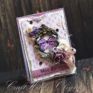 Moc życzeń - motyl w fioletach
