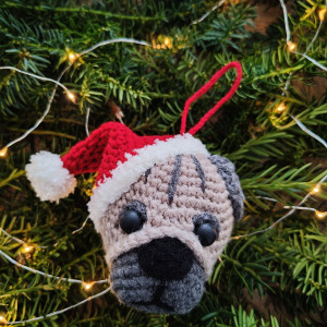 MOPS Ozdoba świąteczna dla miłośników psów!