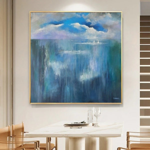 Morze-obraz akrylowy 100/100 cm.