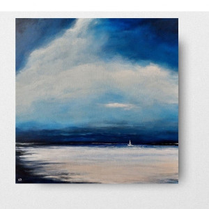Morze- obraz akrylowy 60/60 cm.