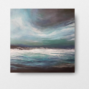 Morze -obraz akrylowy 70/70 cm.