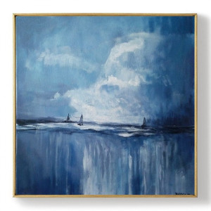 Morze -obraz akrylowy formatu 40x40 cm.