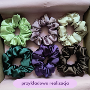 mystery box BIG gumki do włosów scrunchies