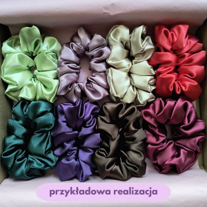 mystery box MAXI gumki do włosów scrunchies