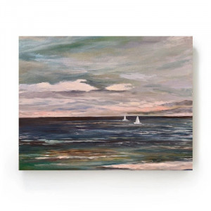 Na morzu-obraz akrylowy formatu 50/60 cm