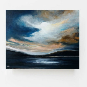 Nad jeziorem -obraz akrylowy formatu 40/50 cm