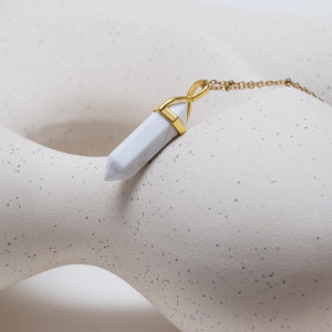 Naszyjnik 'Alchemya' – Kamień Tajemnicy i Spokoju