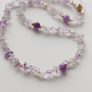 Naszyjnik AMETYST regulowany