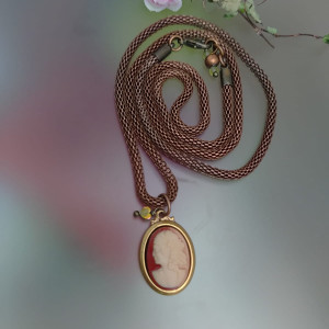 Naszyjnik Camea Wisior Z Serduszkiem 25.155