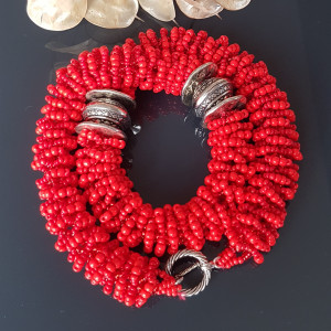 Naszyjnik Czerwona Slowianka 0544