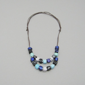 Naszyjnik „Kobalty i błękity”