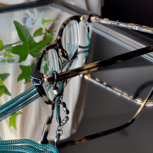 Naszyjnik Łańcuszek Do Okularów Szmaragdowy 25.169