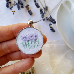 Naszyjnik Lawendowy poranek 2