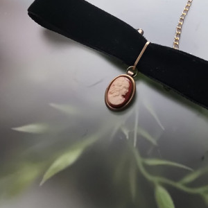 Naszyjnik Retro Choker Camea