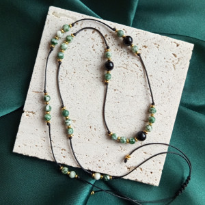 Naszyjnik "Roxi" z naturalnymi kamieniami.