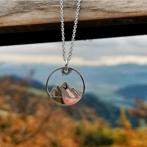 Naszyjnik słońce i góry