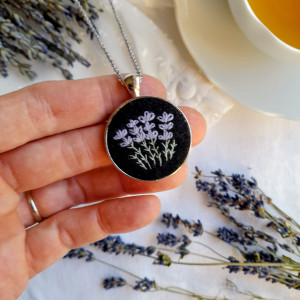 Naszyjnik Wieczór o zapachu lawendy 1