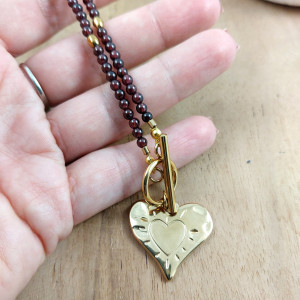 Naszyjnik z kamieni - granat 3