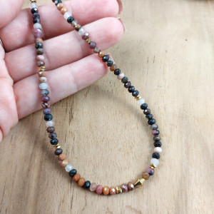 Naszyjnik z kamieni - rodochrozyt 3