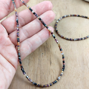 Naszyjnik z kamieni - rubin