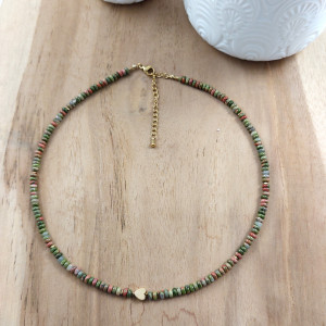 Naszyjnik z kamieni - unakit