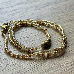 Naszyjnik z koralików jesienny