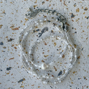 Naszyjnik z koralików z perłą