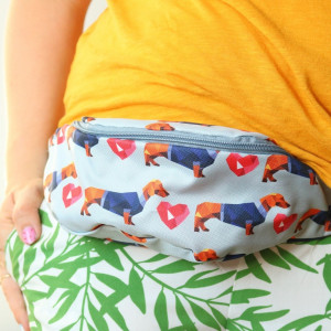 Nerka na rower wodoodporna jamniki pies pieski