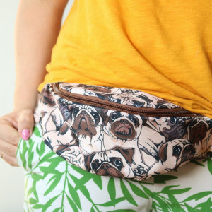 Nerka na rower wodoodporna mopsy pies zwierzaki