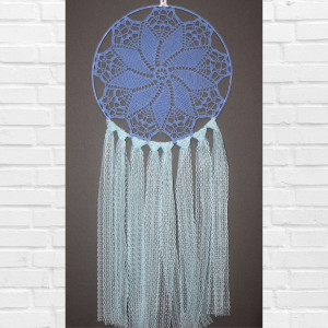 Niebieski koronkowy łapacz snów MK248