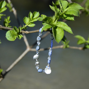 NIEBIESKIE KORALE. Bransoletka