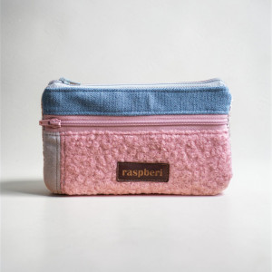Niebiesko-różowy portfelik