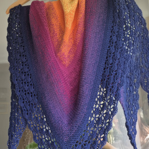 O zachodzie słońca -chusta