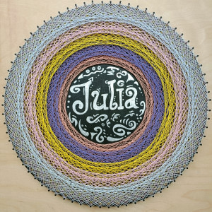 Obraz Julia, String art