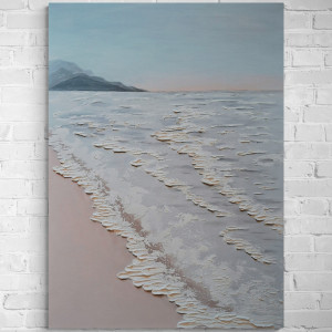 Obraz na płótnie malowany akrylami morski pejzaż 3D