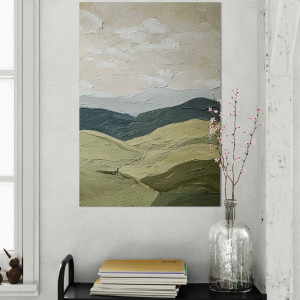 Obraz na płótnie strukturalny abstrakcja Wabi Sabi Japandi akrylami