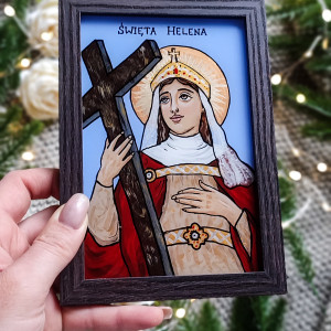 Obraz na szkle św. Helena