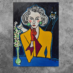 obraz olejny  dwa oblicza ewy