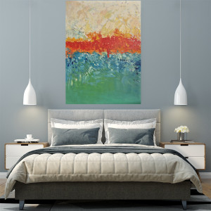 obraz olejny horyzont w ogniu