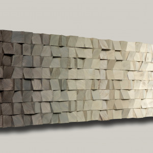 obraz z kawałków drewna cieniowany