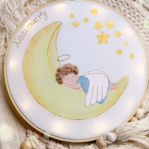 Obrazek z Aniołem Stróżem, aniołek dla chłopca